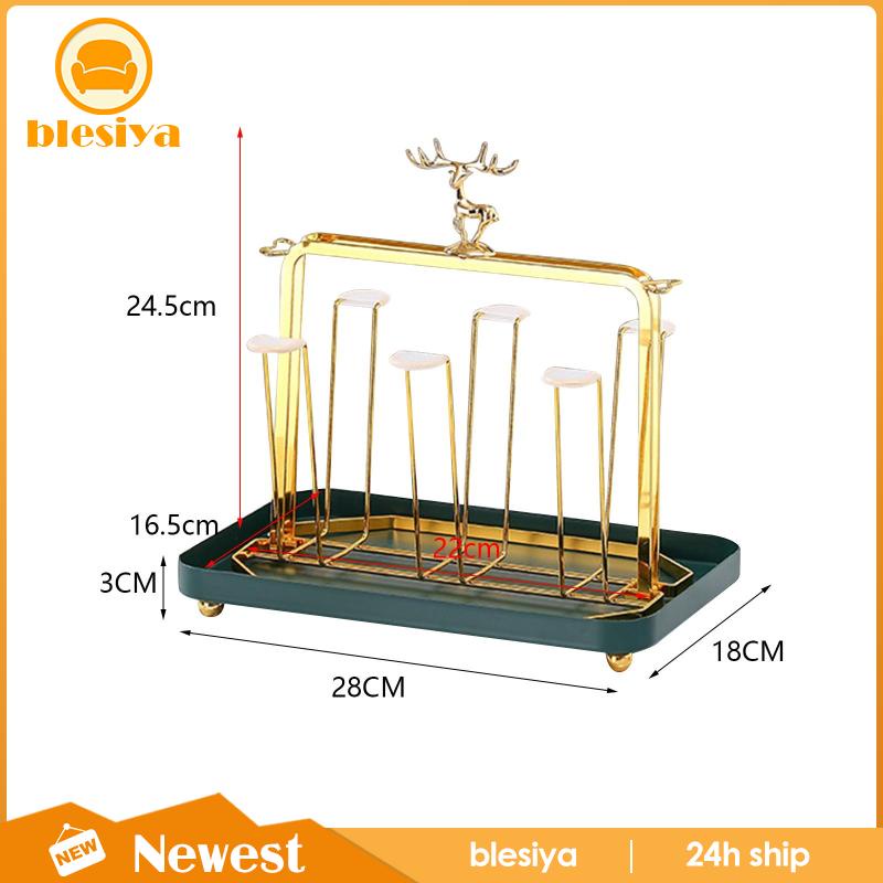 Giá Đỡ Cốc 6 Ngăn Bằng Kim Loại Sang Trọng Tiện Dụng Cho Văn Phòng