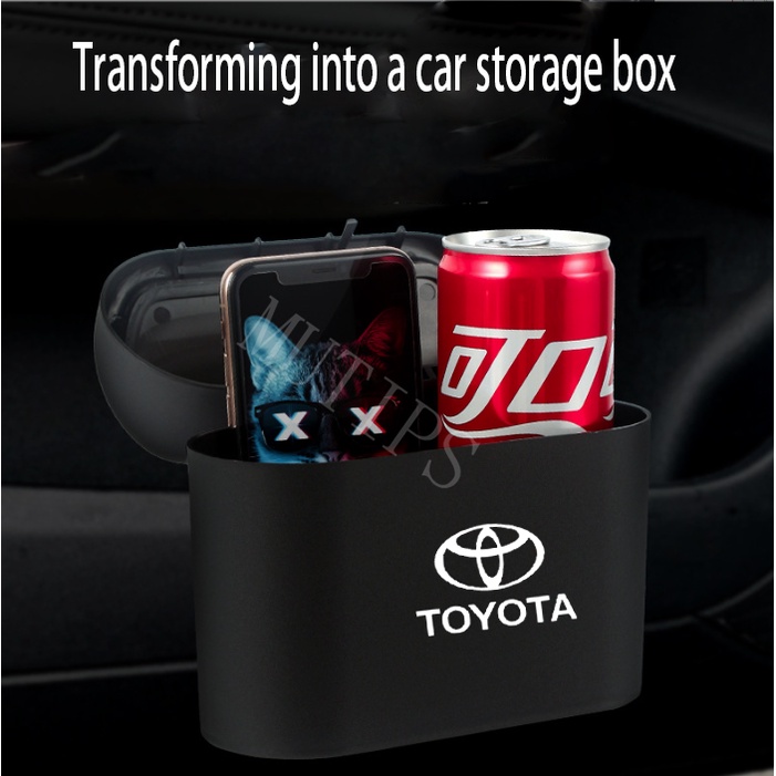 Thùng Rác Mini Bằng ABS Chống Thấm Nước Cho Xe Hơi Toyota Avanza Veloz Rush Kijiang Innova Yaris Agya Razie Corolla Cross b