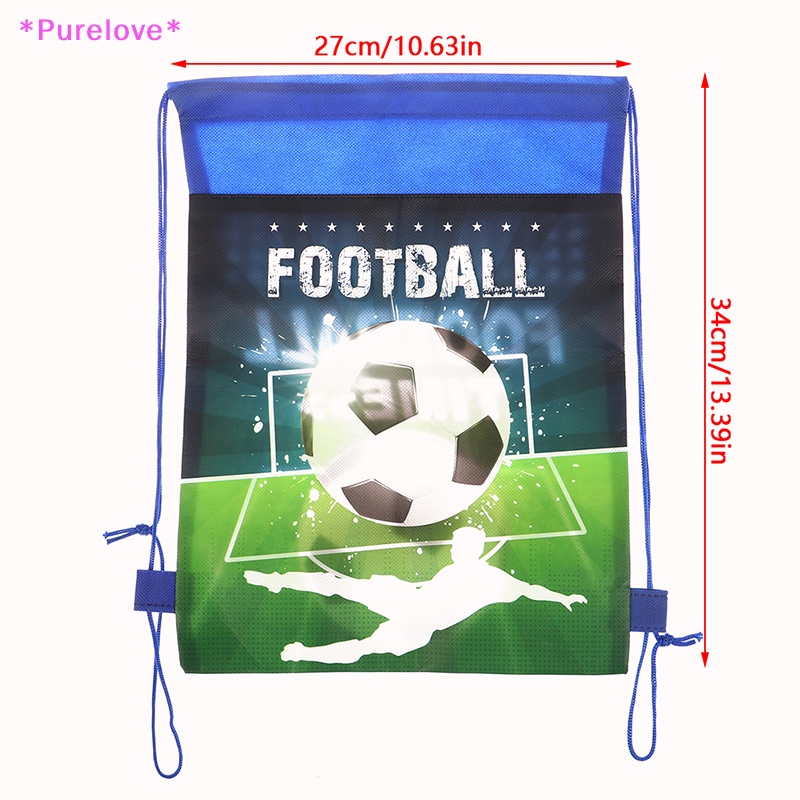 1 Balo Dây Rút Đựng Quà Hình Quả Bóng Đá Dành Cho Bé Trai Mới