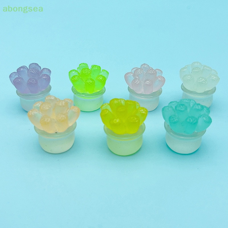 Set 2 Đồ trang trí Xe Hơi Mini Bằng Nhựa Phát Quang Độc Đáo Dùng Trang Trí