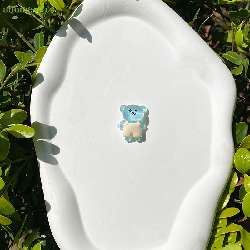 Bộ 5 Tượng Gấu Nhỏ Dạ Quang Trang Trí Nội Thất