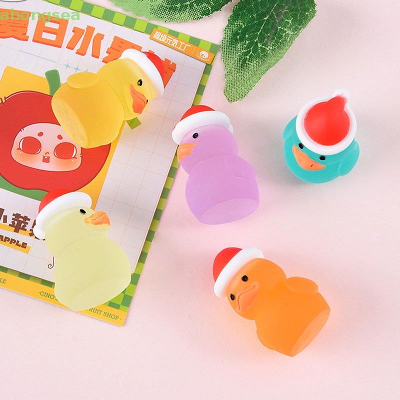 Set 2 Vịt Nhựa Phát Quang Dễ Thương Dùng Trang Trí Giáng Sinh