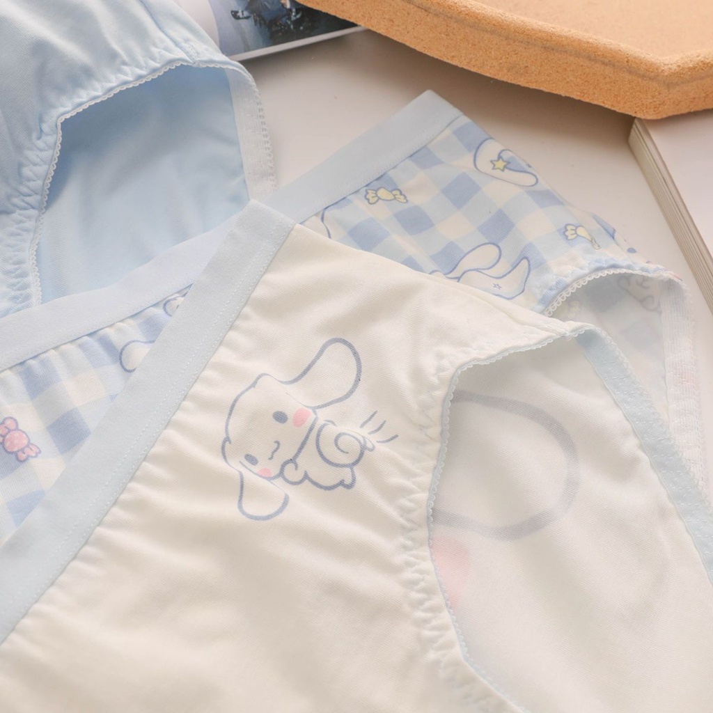 Quần Lót Modal Mềm Mại Không Đường May In Họa Tiết Kuromi Nhật Bản Dễ Thương Cho Nữ