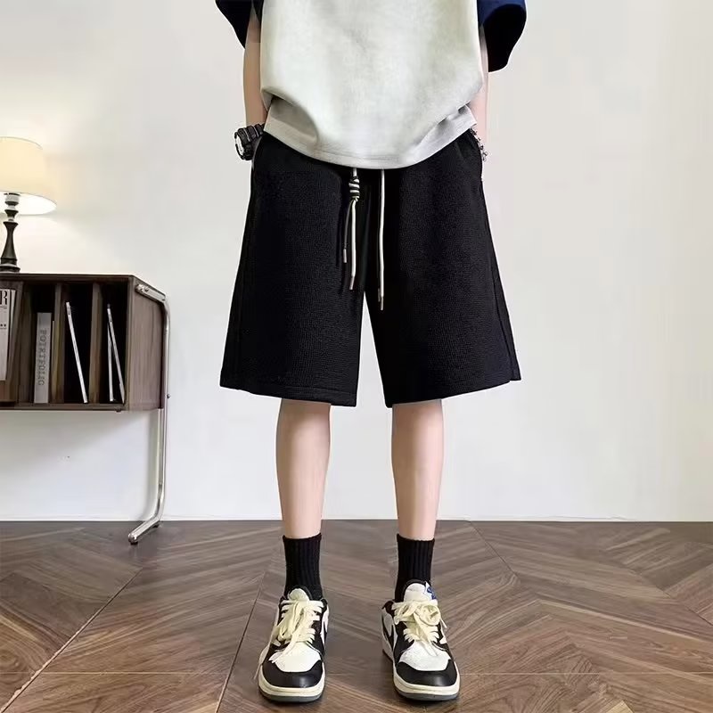 Quần Short Thể Thao Ống Rộng Phong Cách Retro Đường Phố Cho Nam