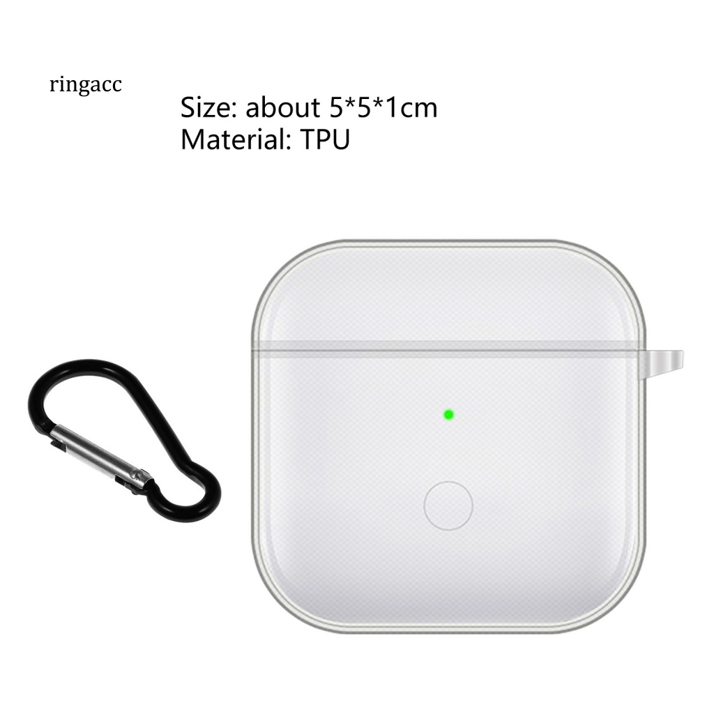 Vỏ Bảo Vệ Hộp Sạc Tai Nghe Redmi Buds 3 Bằng TPU Mềm Trong Suốt Chống Rơi