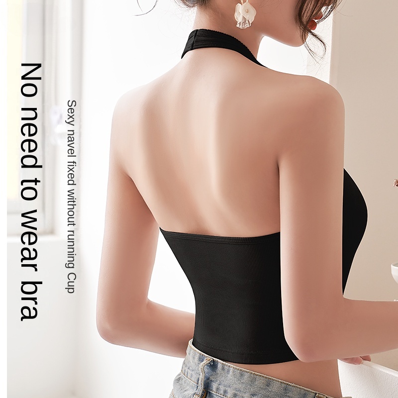 Áo Croptop Sát Nách 100% cotton Phong Cách Hàn Quốc Quyến Rũ Dành Cho Nữ Size S-XL