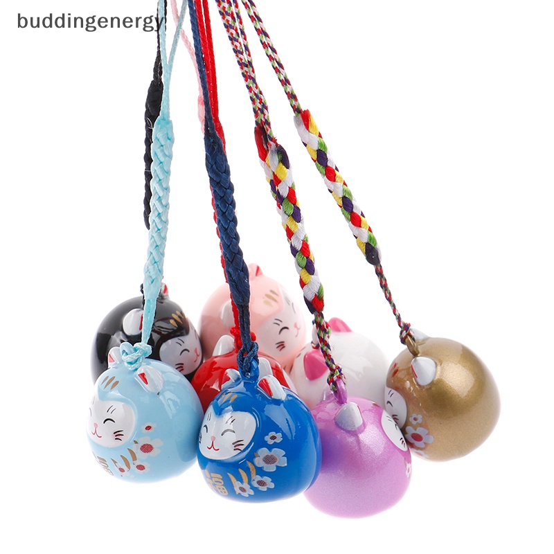 {BUDDI} Móc Khóa Xe Hơi / Túi Xách Hình Mèo May Mắn Maneki Neko Trinkets Hoạt Hình Nhật Bản {BUDDI}