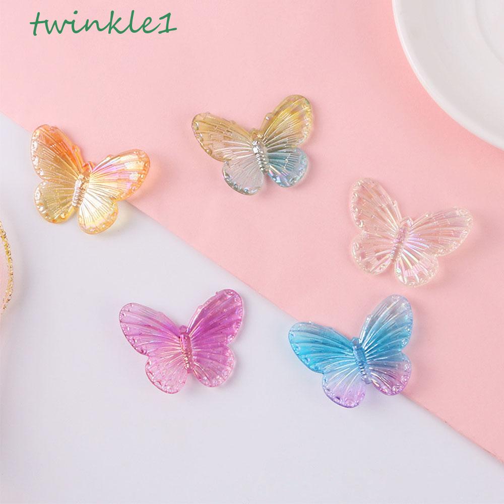 Mặt Vòng cổ Hình Bướm Bằng Acrylic Mạ Điện DIY