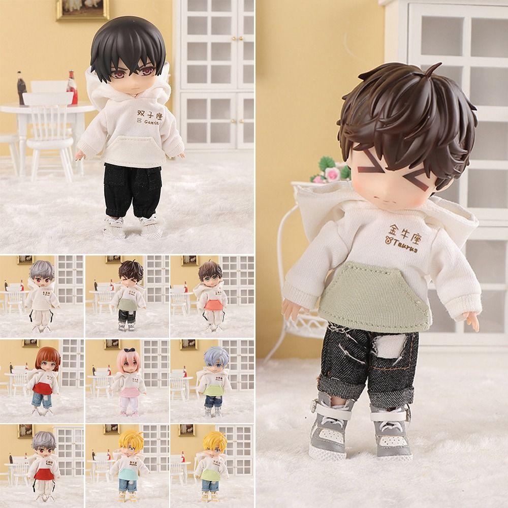 Áo Hoodies Màu Cầu Vồng Cho Búp Bê Tỉ Lệ 1 / 11 Ob11 1 / 12BJD