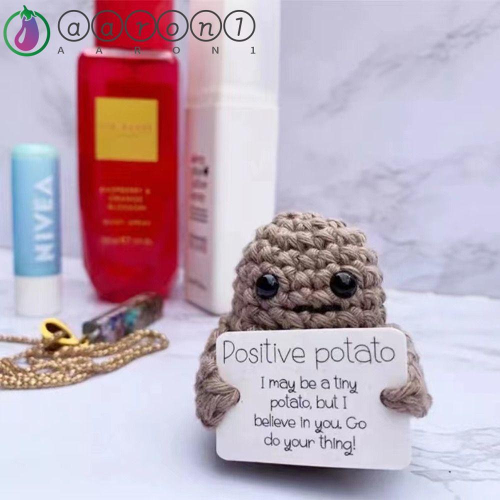 Aaron1 Búp Bê Trang Trí Bện Sợi Thủ Công Hình Khoai Tây Chiên Dễ Sử Dụng