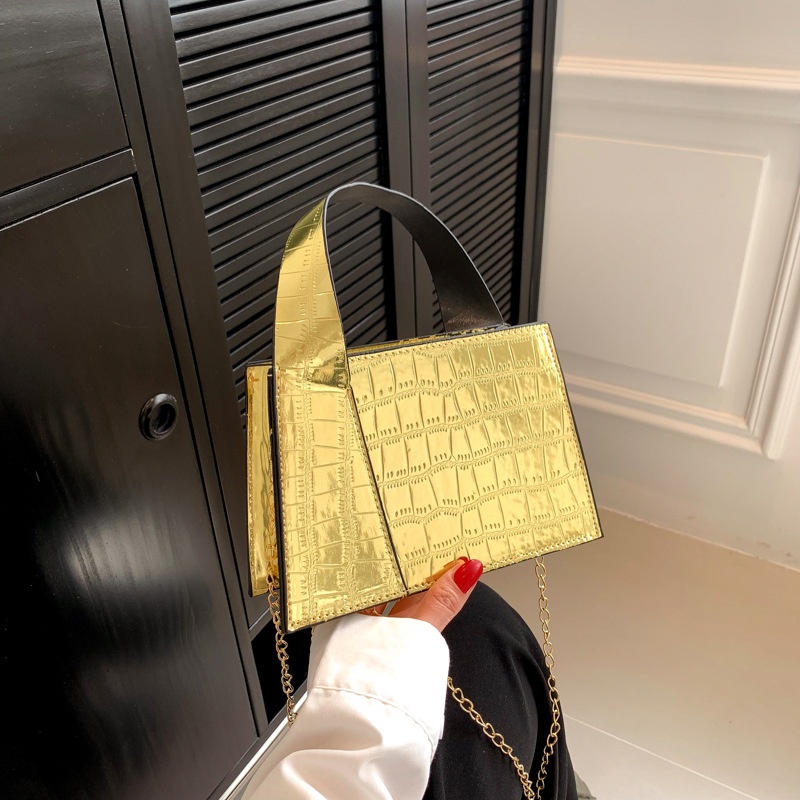 Túi Xách JASMIN NOIR Da PU Dáng Vuông Họa Tiết Da Cá Sấu Thời Trang Cho Nữ