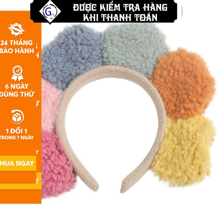 Cài tóc hình hoa 6 cánh G01 nhiều màu sắc, phong cách Hàn Quốc dễ thương, xinh xắn, giá rẻ