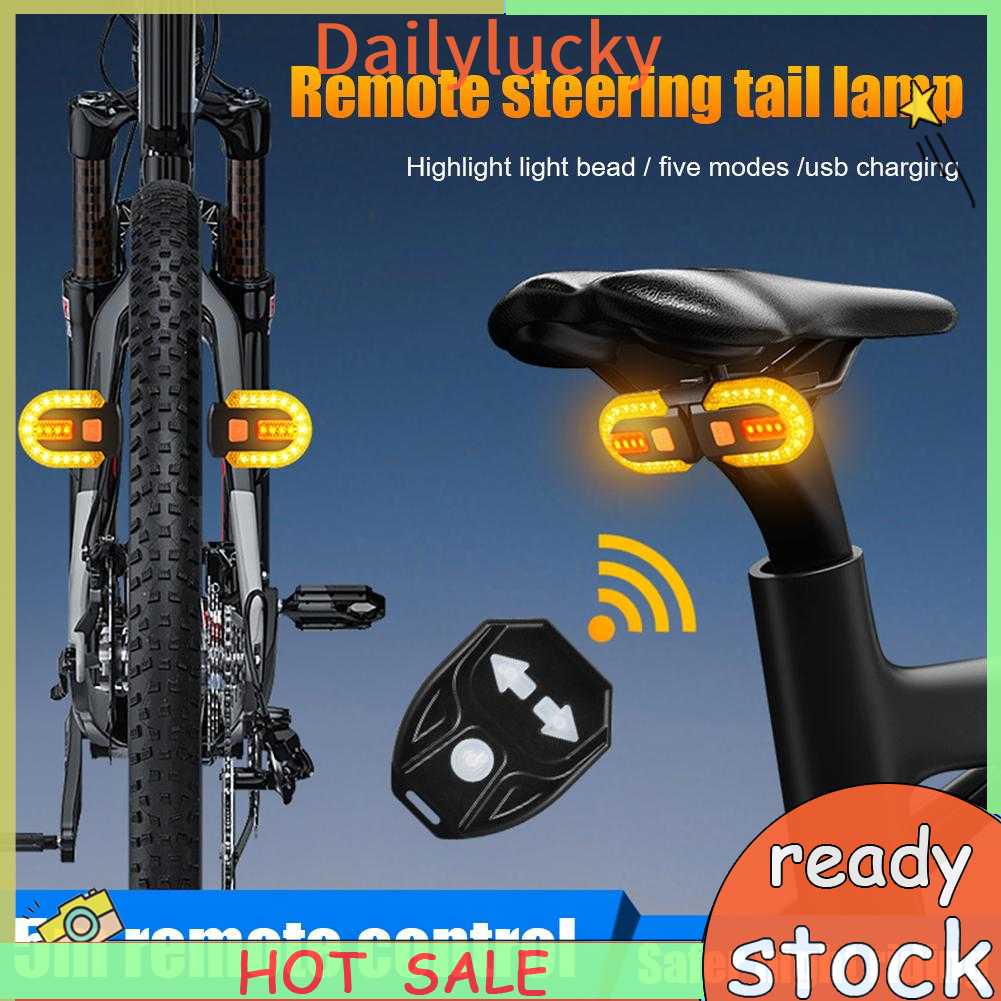 Đèn Led Xi Nhan 3 Trong 1 30Lm Gắn Đuôi Xe Đạp Kèm Điều Khiển Từ Xa