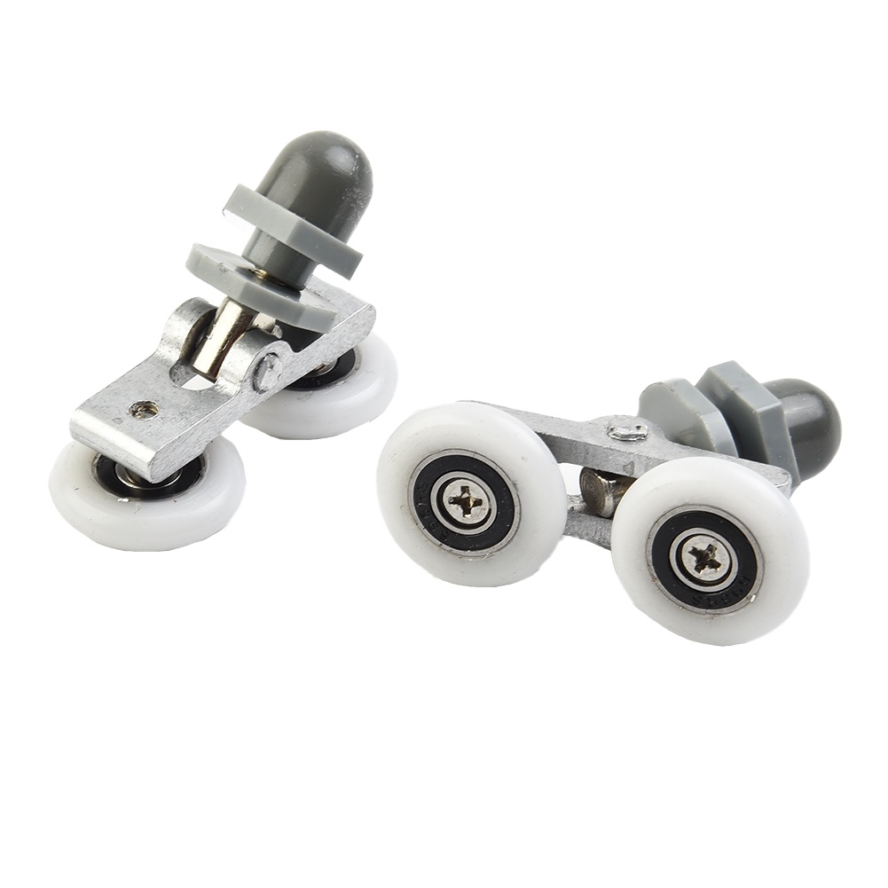 Set 4 Bánh Xe Trượt Cửa Nhà Tắm Đường Kính 19 / 23 / 25 / 27mm Đường Kính 2023