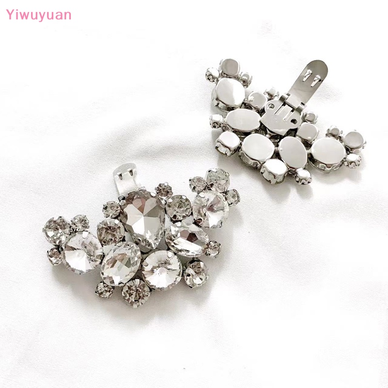 1 Phụ Kiện Kẹp Giày Cao Gót Đính Đá Lấp Lánh DIY Mới