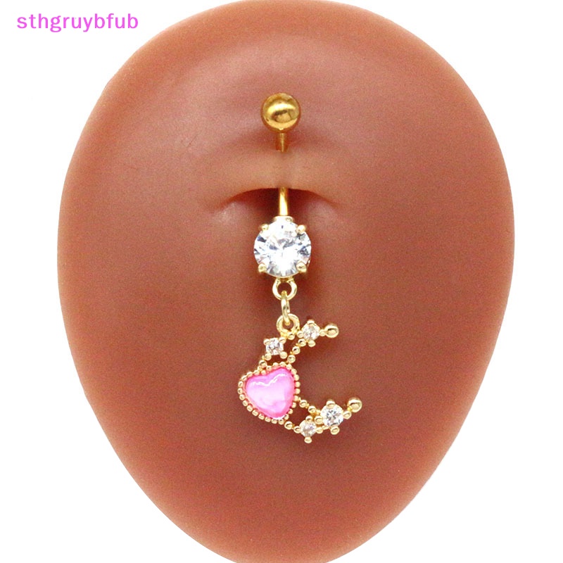 Khuyên Rốn Hình Bướm Và Mặt Trăng Bằng Thép Không Gỉ Thời Trang Cho Nữ