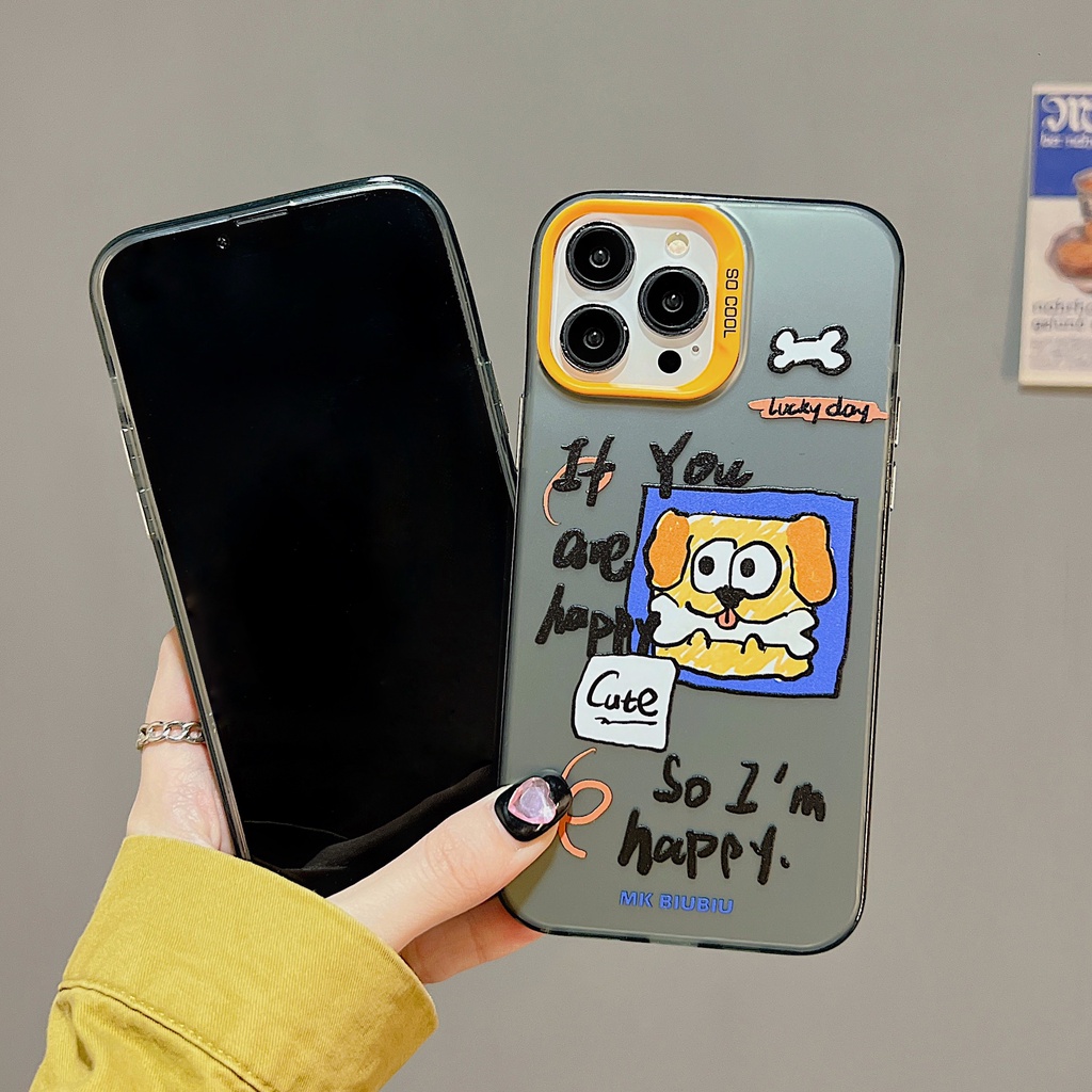 Ốp Điện Thoại tpu Mềm Chống Sốc Họa Tiết Chú Cún Hoạt Hình Cho iPhone 11 13 12 14 PRO MAX