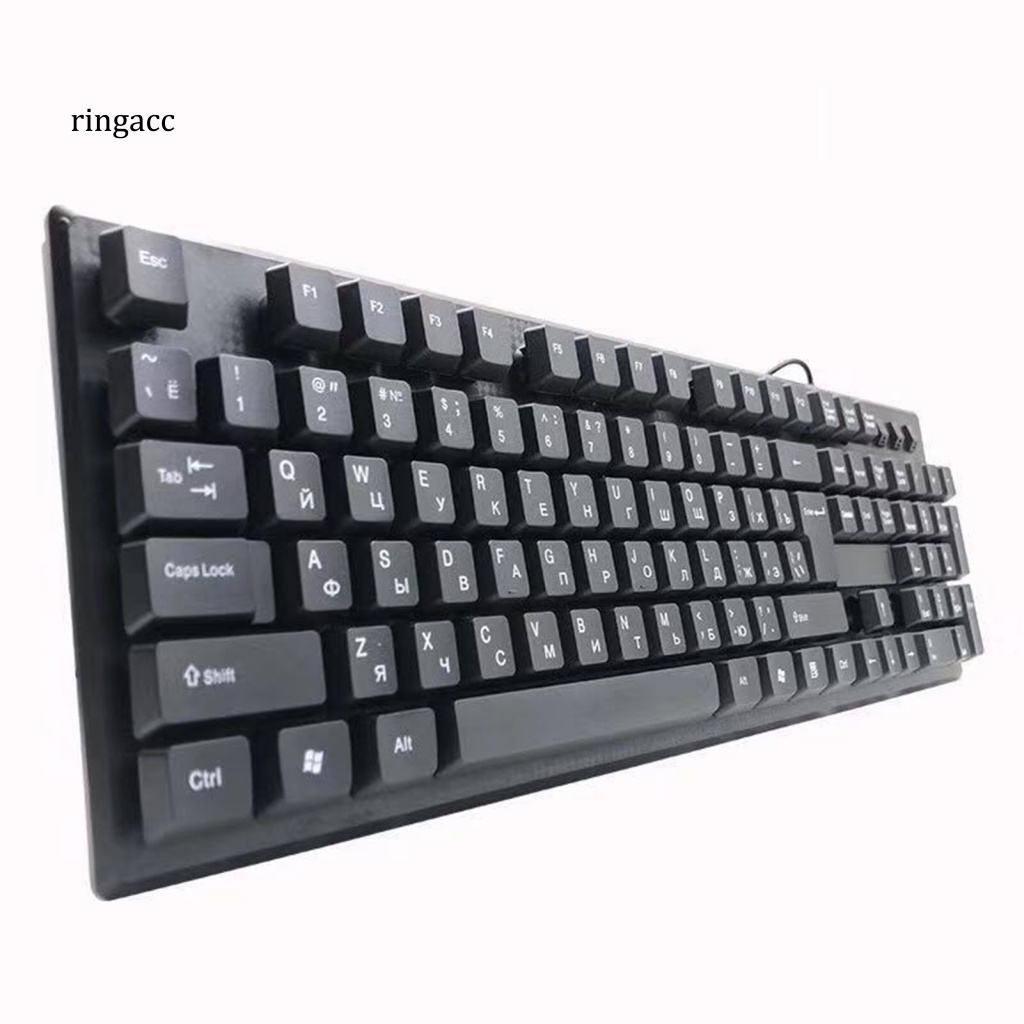 Bàn Phím RGA 108 Phím Có Dây Chống Thấm Nước Đa Ngôn Ngữ Tiện Dụng Cho PC Laptop