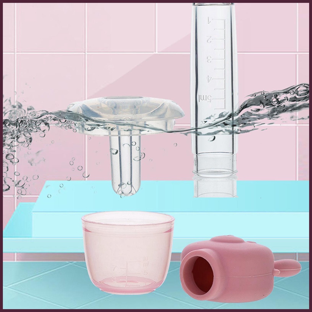 Bình Đựng Dung Dịch Ngậm Kèm Núm Vú Giả Dễ Thương Tiện Dụng Cho Bé Sơ Sinh