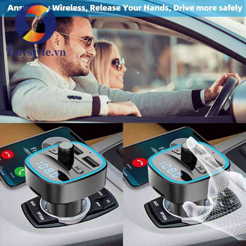 Tẩu Sạc T25S Kết Nối Bluetooth FM Đa Chức Năng MP3 QC3.0 Cho Ô Tô
