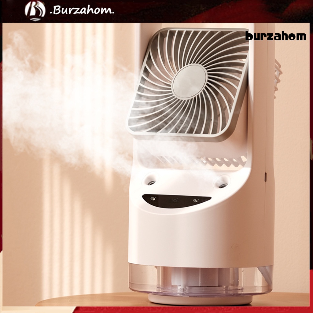 Quạt Điều Hòa Không Khí 4000mAh 3 Tốc Độ Đầu Lắc Có Màn Hình LED Mini Có Thể Điều Chỉnh Và Sạc Lại Cho Gia Đình