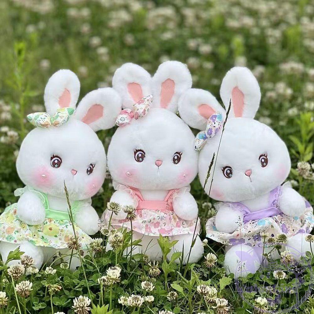 Đồ chơi nhồi bông Hình Thỏ Tai Dài 30CM Đáng Yêu Trang Trí Nhà Cửa