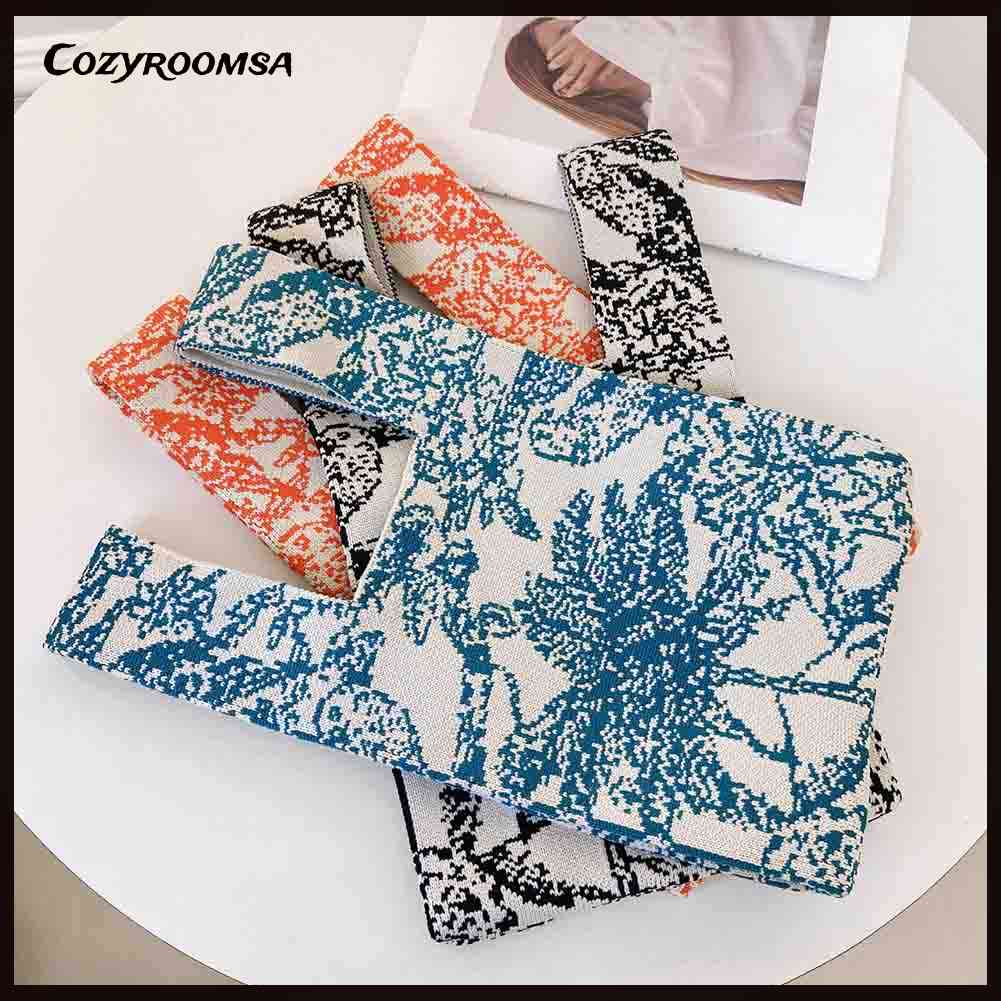 Ví Cầm Tay Mềm Mại In Họa Tiết Cây Hoa Thời Trang Cho Nữ