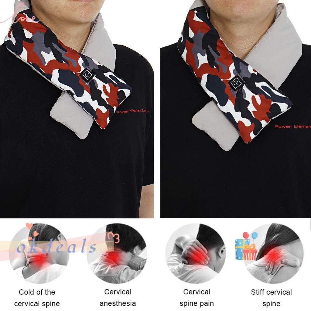 Khăn Quàng Cổ Giữ Ấm Bằng Điện Có Thể Điều Chỉnh 3 Số Thời Trang Mùa Đông