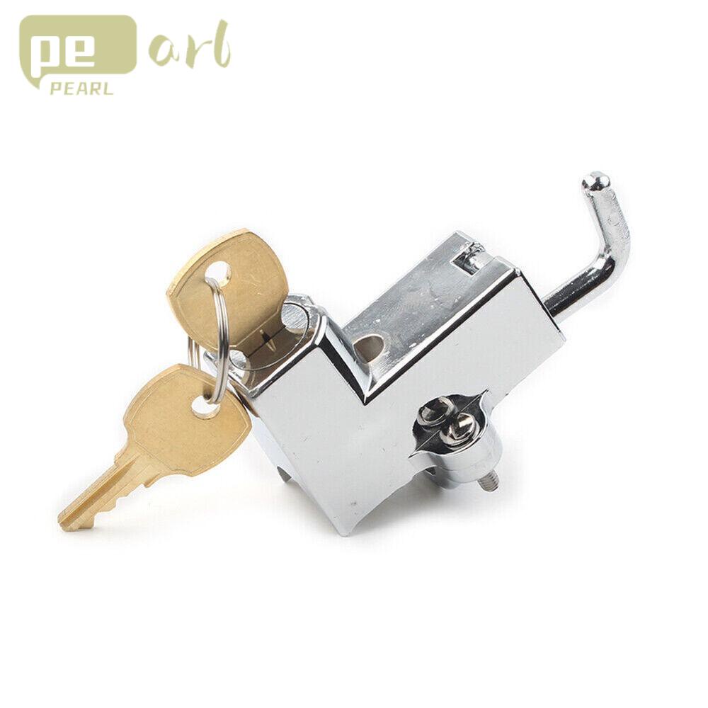 .Khóa Mũ Bảo Hiểm 22-32mm Màu Đen Mạ Điện Dễ Lắp Đặt Dành Cho Xe Mô Tô