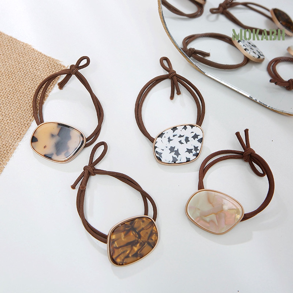 Dây Cột Tóc Hai Lớp Họa Tiết Da Báo Thời Trang Dành Cho Nữ