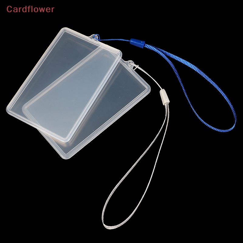 Bao Da Điện Thoại Nắp Lật Trong Suốt Có Ngăn Đựng Thẻ Và Dây Đeo Mới
