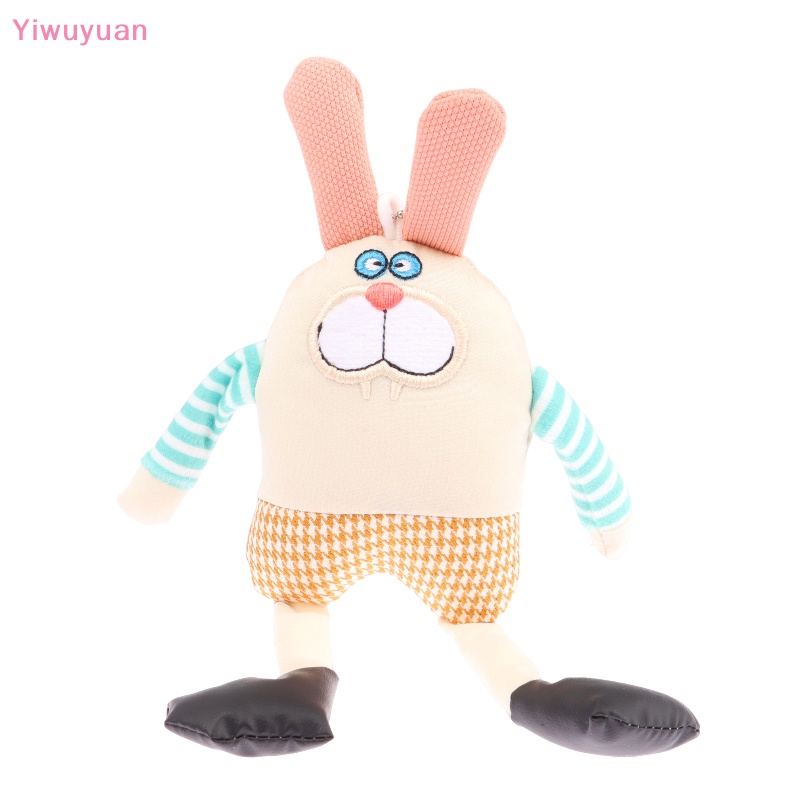 < Yiwuyuan > Móc Chìa Khóa Xe Hơi / Ba Lô / Túi Xách Hình Thỏ Nhồi Bông Dáng Dài Thích Hợp Làm Quà Tặng