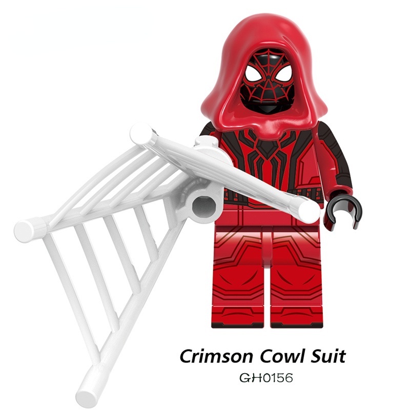 Mô Hình Nhân Vật Siêu Anh Hùng The End Purple Reign Miles Morales 2099 Crimson Cowl