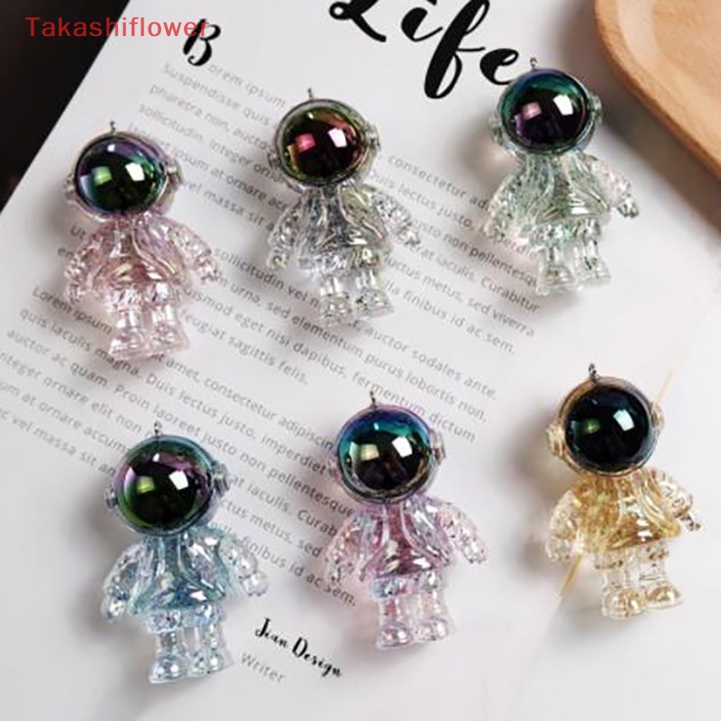 1 Móc Khóa Hình Phi Hành Gia Hoạt Hình Lấp Lánh Nhiều Màu Sắc Dành Cho Nam Và Nữ