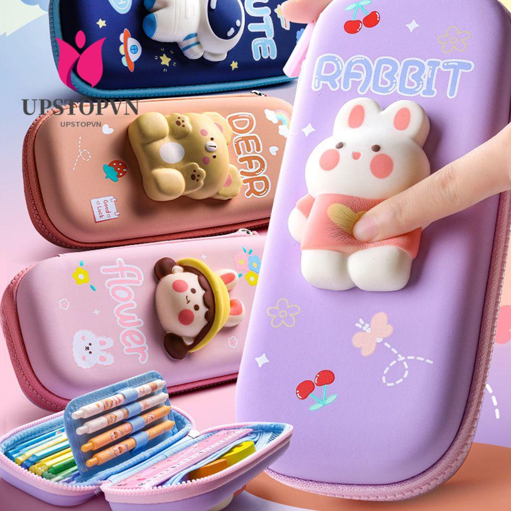 Hộp Đựng Bút Họa Tiết Không Gian 3D Xinh Xắn