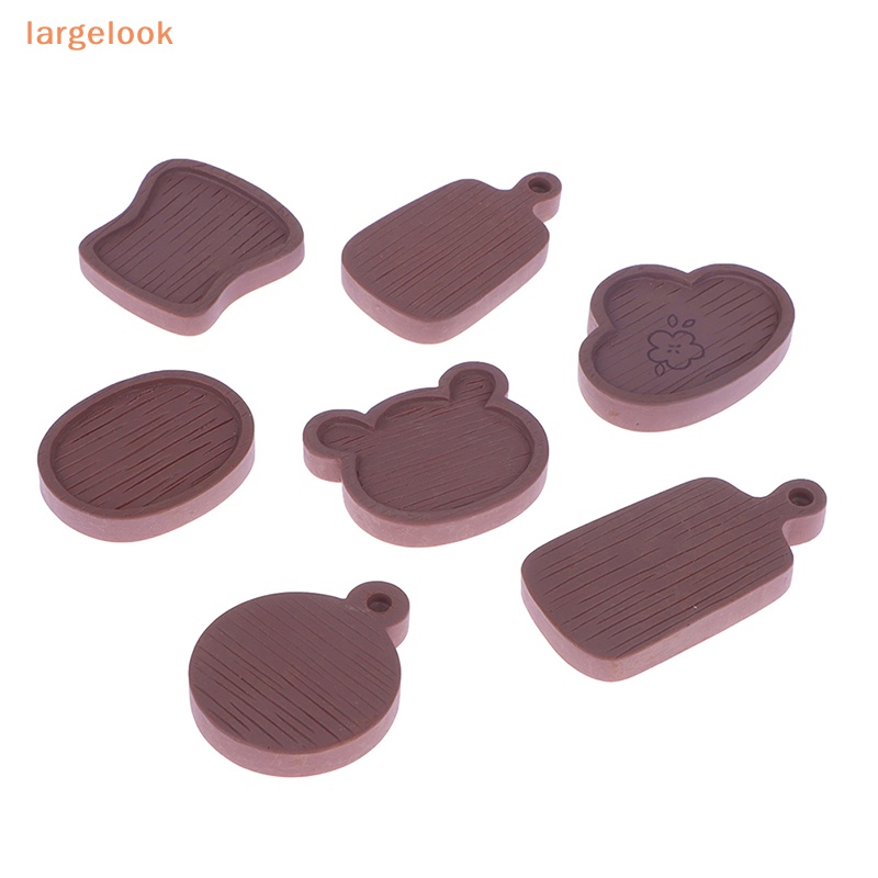 Set 5 Khay Nướng Bánh Mini Bằng Gỗ Màu Sắc Dành Cho Nhà Búp Bê