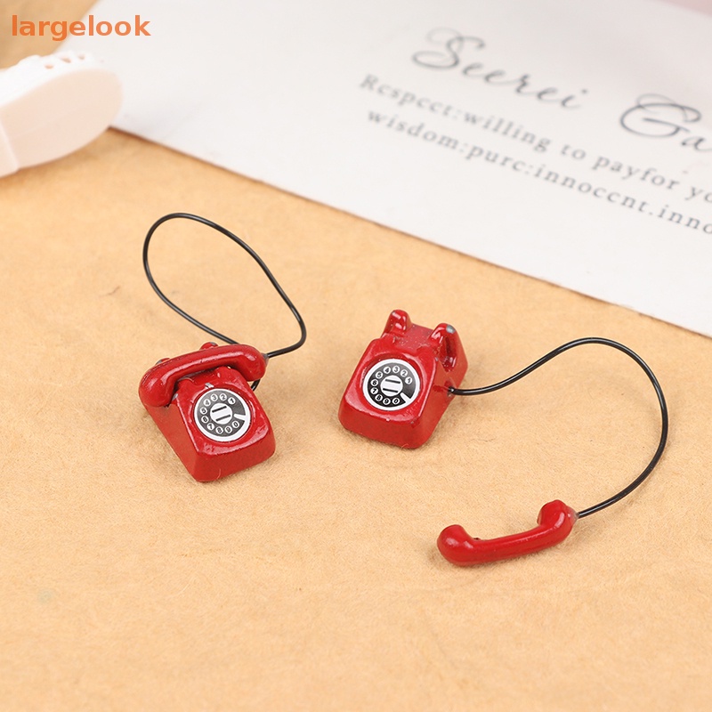 [Lớn] Đồ Trang Trí Nội Thất Nhà Búp Bê Mini Cố Định Điện Thoại