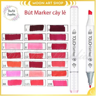 Bút marker cây lẻ - touch soft - gam đỏ - page 2