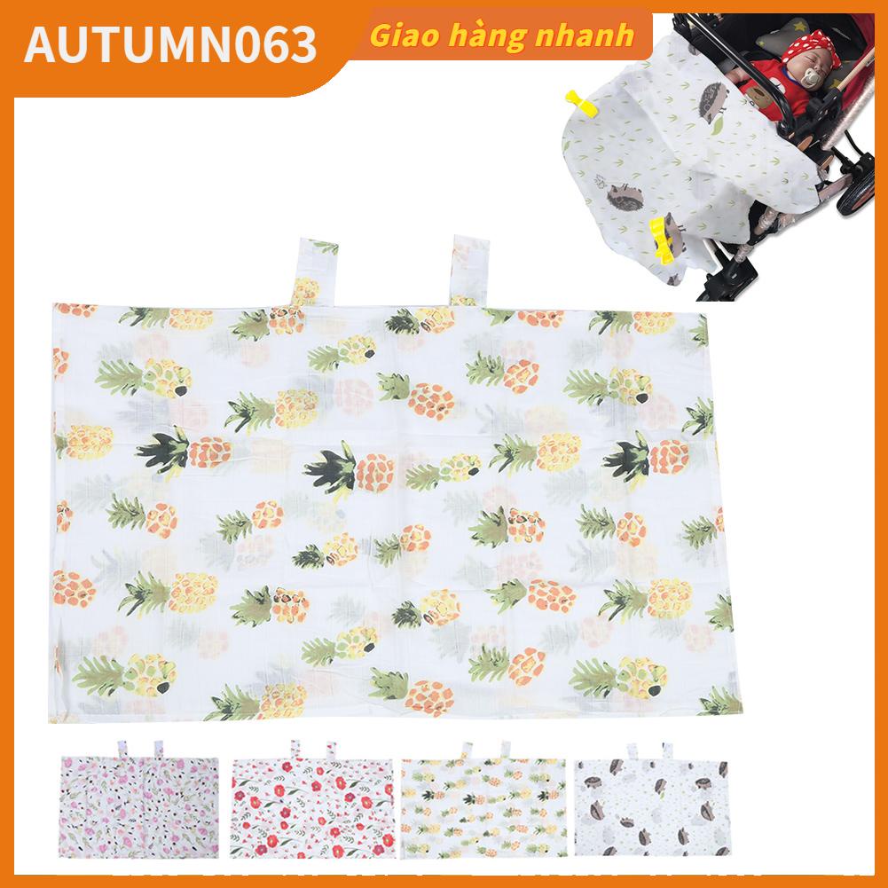 Autumn063 Ghế ngồi ô tô Muslin có mái che cho xe đẩy trẻ sơ sinh điều dưỡng đa dụng thoáng khí an toàn bé