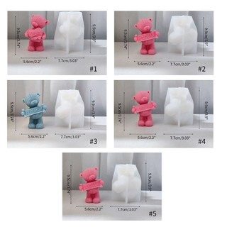 Joy Khuôn Silicon Làm Bánh Hình Gấu 3d Dễ Thương