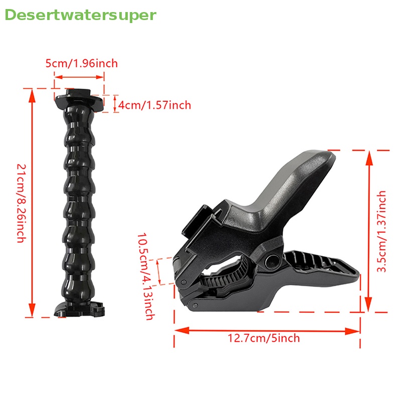 Set 1 / 2 Ngàm Kẹp Linh Hoạt Chất Lượng Cao Cho Chân Máy Ảnh Hero 10 9 Osmo