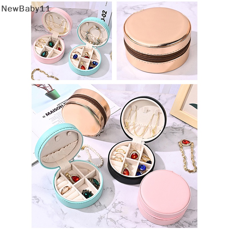 Hộp Đựng Trang Sức Hình Tròn Tiện Dụng Khi Đi Du Lịch