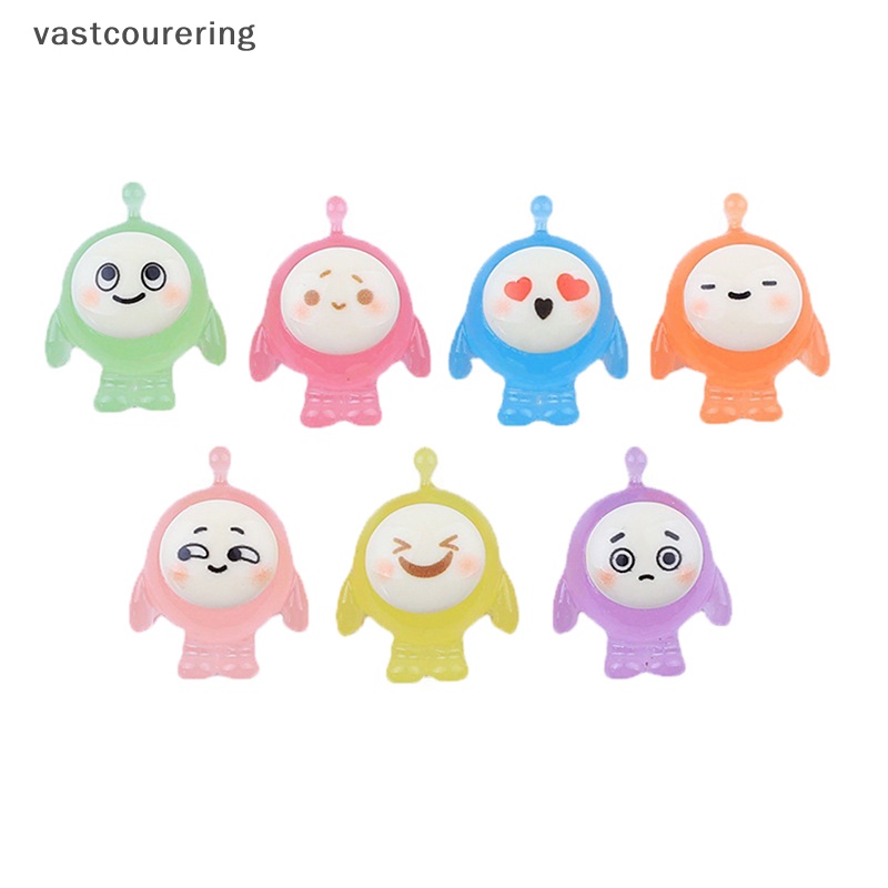 Bộ 5 Đồ trang trí Nhân Vật Hoạt Hình Bằng Nhựa Resin Phát Sáng Trang Trí Xe Hơi / Vườn Quà Tặng