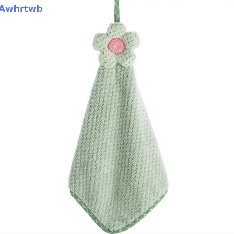 Awhrtwb Khăn Lau Tay Bằng Vải Nhung San Hô Mềm Mại Thấm Hút Nhanh Khô Dùng Trong Nhà Bếp / Phòng Tắm