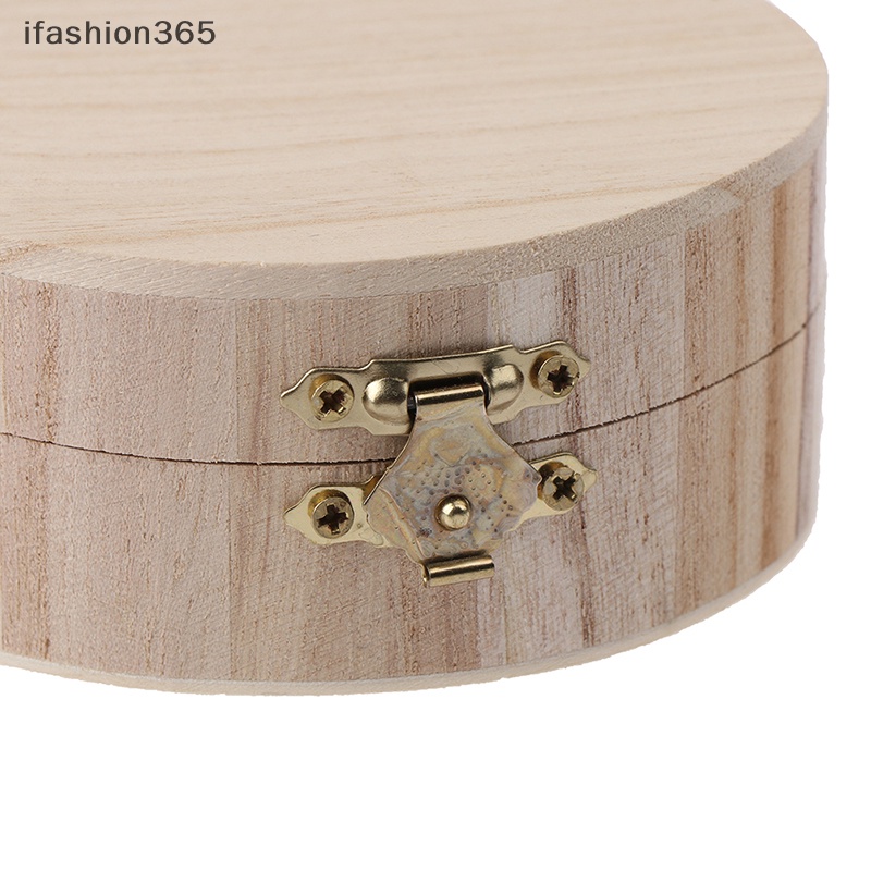 Hộp Đựng Trang Sức Hình Tròn Có Khóa Phong Cách Vintage Thời Trang ifashion365