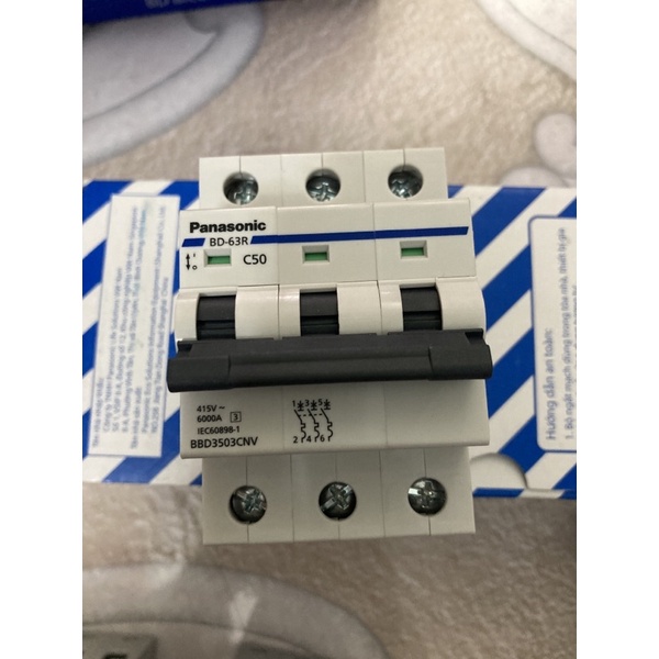 Cầu dao MCB CB 3P 3 Pha 3 Tép 25A 32A 40A 50A 63A Panasonic