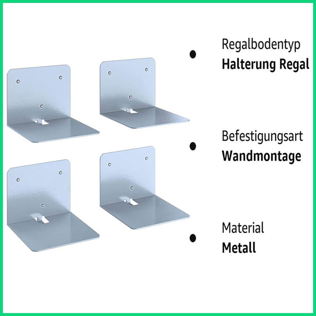 Kệ Sách Gắn Tường Bằng Kim Loại Vô Hình Tái Sử Dụng Tiện Lợi