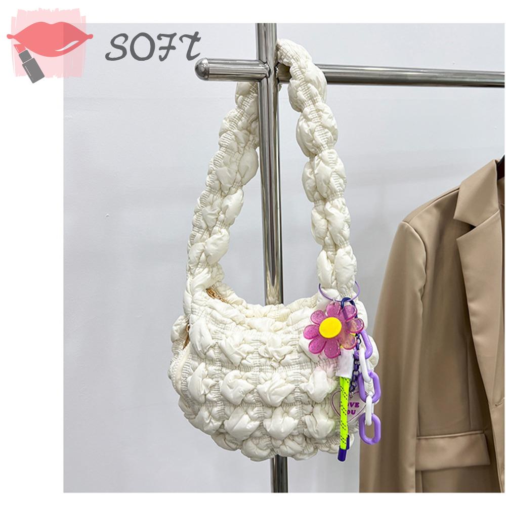 Túi Đeo Vai / Kẹp Nách Trọng Lượng Nhẹ Hình Đám Mây Gấp Gọn Được SOFTNESS Cho Nữ