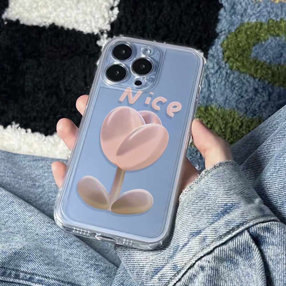 ✅Ốp Điện Thoại Chống Sốc Họa Tiết Hoa Đơn Giản Cho Apple 14pro137811Ốp Điện Thoại Dẻo Họa Tiết Chữ Tiếng Anh Độc Đáo Cho Dòng Iphone12Plus6In