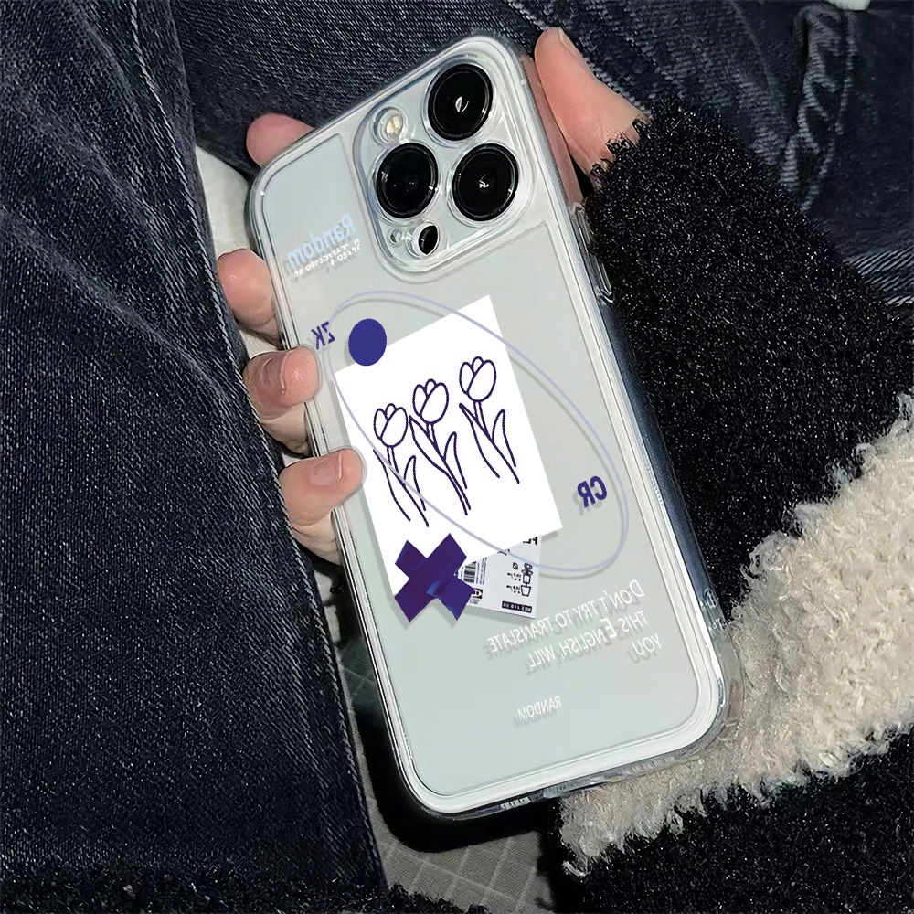 ✅Ốp Điện Thoại Mềm Chống Sốc Họa Tiết Hoa Đơn Giản 6In7814Pro 1213Plus 11 max